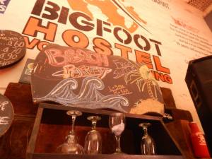 The lively BigFoot Hostel.